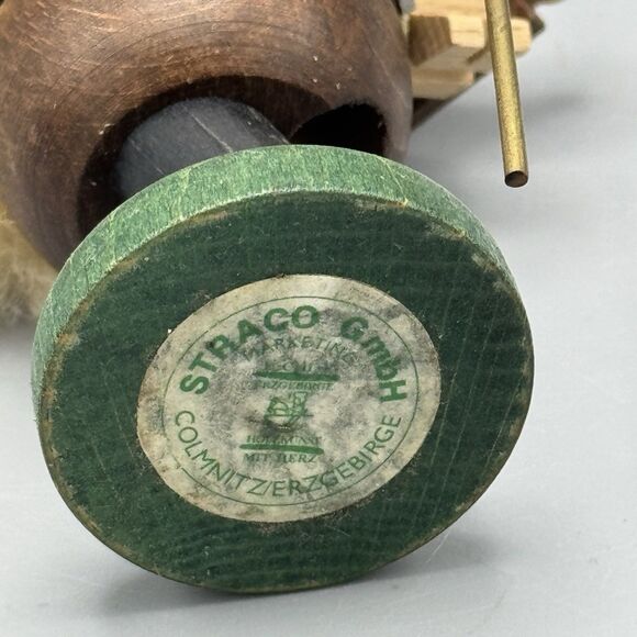 Straco Germany Shepherd with Lamb Wood Figurine Travel Souvenir Folk Art 5.5" T - Picture 9 of 10